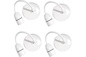 LAXIS Ceiling Pendant Light Fitting 6 Inch Ceiling Lights Vintage Hanging Light Plastic Lamp Hanging Light for Bed Room, Living Room, Dinning Room and Home Decor (Pack of 4)