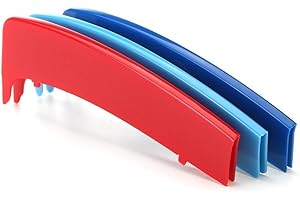 BizTech ® Clip In Grille Inserts Compatible with Series 1 E81 E82 E87 E88 2003-2011 12-Beams Stats Bars Bonnet Hood Kidney Stripes Cover SHARP GRILL CORNER