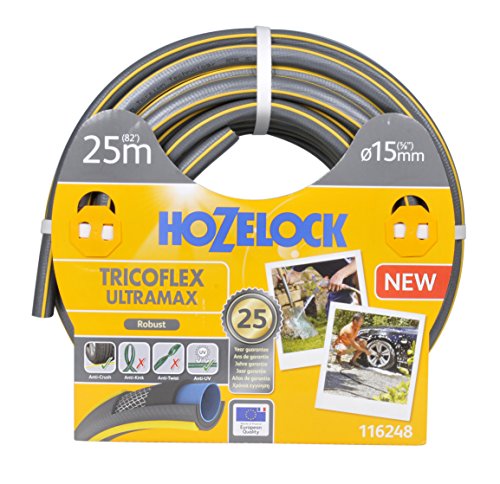 Hozelock Tricoflex Ultramax Ø15mm 25m, Standard, 15mm Diameter, 25 Meter