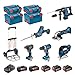 Produktbild BOSCH Kit RSL3618MP3E (GBH 36VF-LI Plus + GST 18V-LI B + GSA 18V-LI C + GDX 18V-200C + GWS 18-125 V-LI + GSR 18V-60C +.)