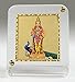 Eknoor Car Dashboard Idol- Goldplated Recta 45/50- Lord Swami Kartikeya Ji with Peacock and Snake (Murugan Subramanya) + japa mala (prayer beads) RS.450.00