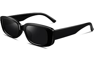 GQUEEN Gafas de Sol Mujer Rectangulares Retro Moda Polarizadas Vintage Clásicas Protección UV400 Gafas de Sol