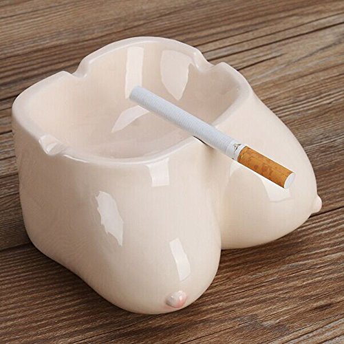 Max & Mix Aschenbecher Zigarre Zigarre Sexy Mignon Zimmer C ¨ ¦ Keramik Aschenbecher Aschenbecher Aschenbecher für D Farbnäpfchen Tabletop Büro? Hause, Aschenbecher Geschenk, Raucher weiß - 2