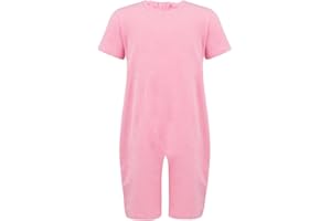 SPECIALKIDS.COMPANY Kaycey Zip back Short Sleeve Short Leg Knee Length Jumpsuit, Adaptive Clothing For Adults & Kids with Special Needs