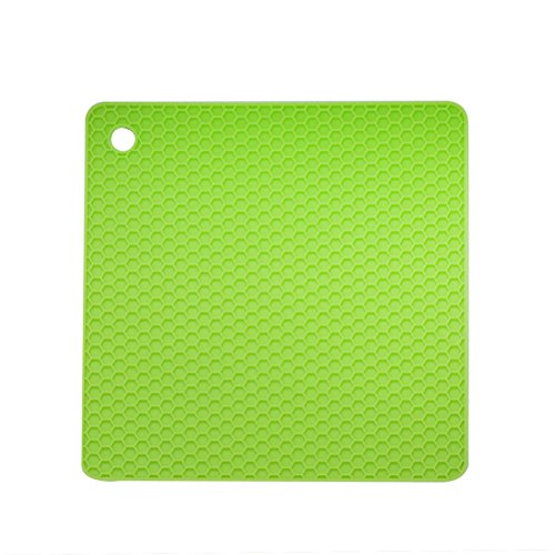 flintronic Silikon Topfuntersetzer / Topflappen, Küche Silikon-Matte Rutschfeste, Hitzebeständig bis zu 230°C, Geschirrspüler Sichere für Topflappen, Topfhalter, Topfschoner, Deckelöffner,4 Pcs - 3