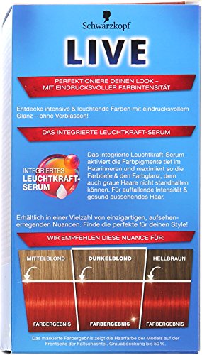 Live Intense 035 Real Red Color, 3er Pack (3 x 1 Stück) - 3