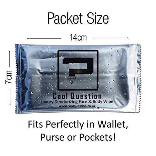 Einzeln verpackte Erfrischungstücher für Erwachsene – Luxus extra große Gesicht & Körper Erfrichungstücher – aus festem Stoff-ähnlichen Material – für Sport, Fitnesshalle, Im freien, Festivals, Camping, Wandern, Radfahren, Pendeln, Urlaub & Reisen, ein nützliches Geschenk ( 8er Pack) - 6