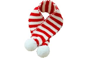 PETPHINDU Chien Christmas Scarf Christmas Striped Dog Scarf Pet Tricote Christmas Scarf Pet Tripted Scarf Chaude Laine Chaude Chat Scarf