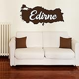 Islamische Wandtattoos - Meccastyle - Türkiye Haritasi Edirne - A5-22