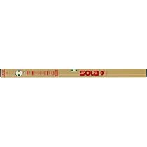 SOLA Big RedM 200 - Livella a bolla magnetica 200 cm - forte tenuta grazie ai magneti al neodimio - livella a bolla con magnete da 200 cm - brevettata SOLA-Focus libellula