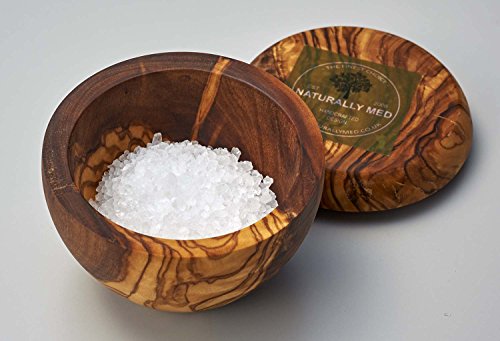 1 X Naturally Med Salz Vorratsdose aus olivenholz - 3