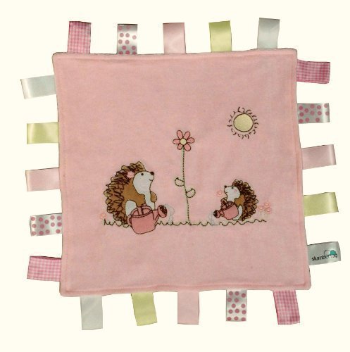Slumbersac SlumberTag Baby Comforter Blanket (30 x 30 cm, Pink Hedgehog)