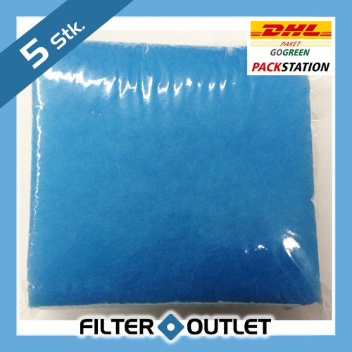 5x Filter für Limodor Limot Lüfter compact 238x238mm - Filtereinsatz - Ersatzfilter - 00070