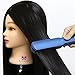 Neverland Beauty 30" Long Smooth 100% Synthetic Black Hair Hairdressing Equipment Styling Head Doll Mannequin Training Head Tools Braiding Cutting Student Practice Model with Clamp UK Stock