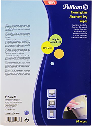 Preisvergleich Produktbild Pelikan 409995 - Reinigungstücher fusselfrei, 20 Stück