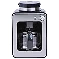 Wonderchef Regalia Bean-to-Cup Brew Coffee Maker with Grinder | Grind Coffee Beans | Get Fresh Aromatic Powder | Brew 4 cups | Glass Carafe | Easy Control Dial | 2 Years Warranty | Steel