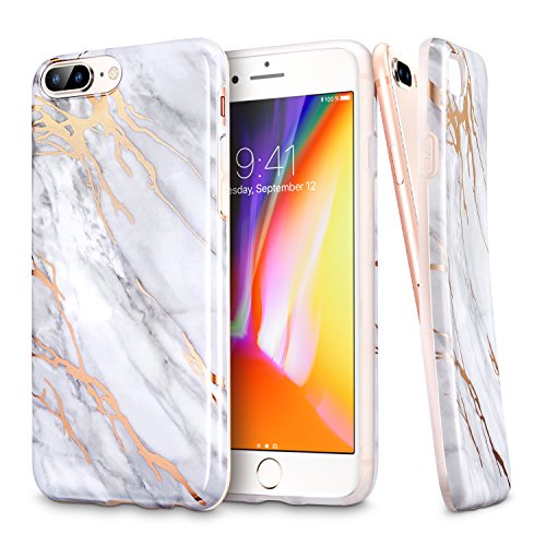 Funda iPhone 7 Plus  8 Plus M  rmol  ESR Funda M  rmol Suave TPU Gel  Ultra Fina   Protecci  n a Bordes y C  mara   Compatible con Carga Inal  mbrica  Enjaca Perfecta para Apple iPhone 7 Plus  iPhone 8 Plus 5 5  2017- Gris