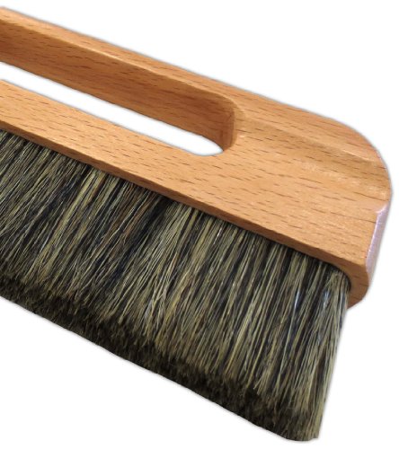 Tapezierwischer 32 x 2 cm graue Chinaborsten lackiertes Holz Malerqualität Tapetenbürste Tapezierbürste Abstauber - 2