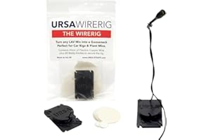 URSA Straps URSA WireRig: convierta Cualquier micrófono LAV en un Cuello de Cisne. El Cable de Cobre Flexible se extiende hasta 40 cm Desde el núcleo