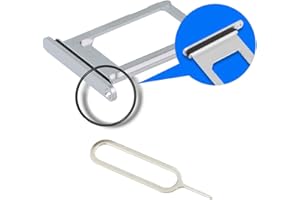 MMOBIEL SIM Kartenhalter Kompatibel mit iPhone XR - 6.1 inch - 2018 - SIM Card Tray Schlitten - Inkl. Gummidichtung und SIM Pin - Weiß