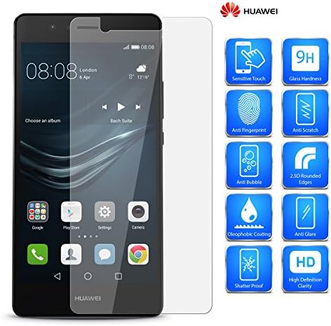 For Huawei Nova 3E (2018) - MobiBax Prime Laser Cut Custom Made Transparent 100% Real Tempered Glass Screen Protector/HD Shatter Proof Anti Scratch 9H Hardness Guard Film 0.3mm 2.5d Flat Glass