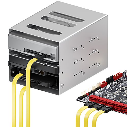 SET – 3x deleyCON [0,5m] S-ATA 3 Kabel – PREMIUM SATA 3 HDD / SSD Datenkabel mit Clip – 2x Stecker gerade – Übertragungsraten bis zu 6 GBit/s – flexibles PREMIUM S-ATA 3 Kabel – schnelle und sichere Datenübertragung – passgenaue, stabile Stecker mit Verriegelung – abwärtskompatibel – Länge: 50cm / Farbe: Gelb - 5