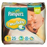 Pampers New Baby Gr.1 Newborn 2-5kg Tragepack, 6x25 Stück