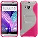 Produktbild PhoneNatic Case für HTC One M8 Hülle Silikon pink + 2 Schutzfolien