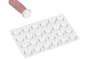 Kqdravine 24 Anti-slip Pads för Glasbord, Genomskinlig Bordsskydd, Anti-slip Gummi för Glasbord, Fotoramar, Möbel, Köksskåp