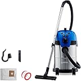Nilfisk 18451553 Multi II 30 T VSC Aspirapolvere a Secco e a Umido, in Acciaio Inox, 30L