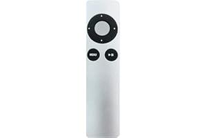 RIRY Télécommande de Remplacement pour Apple TV 1 2 3 4 Controller A1156 A1427 A1469 A1378 Apple TV2 TV3 - APL TV MC377LL/A Télécommande en Plastique (Pas d'origine)