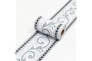 Dostear Bordo decorazione autoadesiva rimovibile per cucina bagno piastrelle adesivo per pareti autoadesiva Linee grigie 10cm X 1000cm