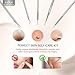 Blackhead Remover Tools 5-in-1 Anjou Blemish Pimple Comedone Extractor Acne Removal Kit Anti-bacteria Best for Nose Face Skin with Ergonomic Design
