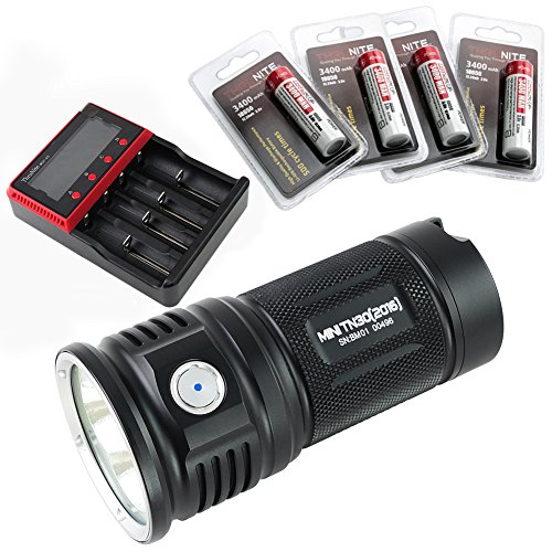 ThruNite MINI TN30 XP-L Cool White 3660 Lumen LED Taschenlampe Bundle