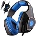 Produktbild SADES R7 Gaming Headset, USB Headset Stereo Over Ear Kopfhörer Gaming Unterstützt virtuellen 7.1-Kanal Surround Sound, Schwarz