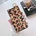 Produktbild GUYISJK Mobile Phone Case Leopard Armband Halterung Apple X XS Max Tide Marke Schutzhülle 6 6 S 7 8 Plus Tuch Anti-Drop Xr-Net Rot iPhone XS Weibliche Vier Quadratische Handytasche, X - Gelb Leopar