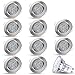 Produktbild LED Einbaustrahler Schwenkbar Dimmbar DECORO Rund (Matt-Chrom) Inkl 10X 5W LED Warmweiss 230V IP20 Deckenstrahler Einbauleuchte Deckeneinbaustrahler Einbauspot Deckeneinbauleuchte Deckenspot