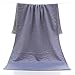 Produktbild gzq Badetuch Weiche Baumwolle Saugfähigkeit Strand Handtücher Decke für Yoga Pilates Picknick Reise Outdoor Sport (70 x 140 cm/69,8 x 139,7 cm) blau