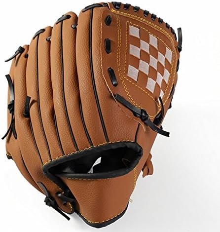 Outdoor Baseball Glove Batting Gloves Pitcher Softball Gloves Catcher's Mitt with Baseball PU Leather Left Hand 10.5 inch Adult / Teenager Wild Training Glove Lightweight Comfortable Baseball Outfilders-Gloves-BROWN