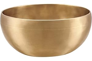 Sonic Energy Uniwersalna misa dźwiękowa – 600 g do medytacji, jogi i leczenia dźwiękiem – w zestawie pokrowiec z tkaniny i filcowy pierścień (SB-U-600)