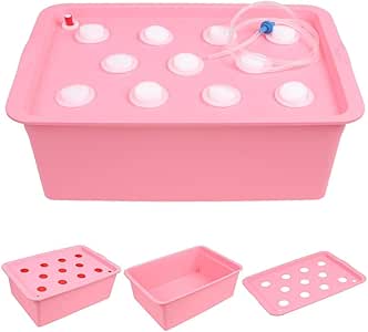 HUKOER Indoor-Hydroponik-Anbausatz, Hydroponik-Anbausatz, 6-Loch