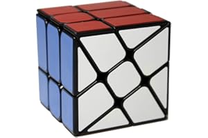 OJIN YONGJUN YJ Windmill V2 3x3 Cubo mágico YJ Rueda Fenghuolun 3x3x3 Twisty Puzzle Smooth Magic Cube Rompecabezas Cerebro Juguetes (Negro)