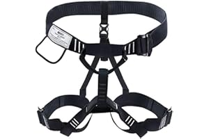 NewDoar Szelki wspinaczkowe z certyfikatem UIAA i CE, uprząż do wspinaczki górskiej, uprząż do połowy ciała, ochrona bioder talii, regulowany pas bezpieczeństwa do zjazdów, ratownictwa pożarowego,
