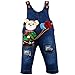 ZOEREA Baby Boy Girl Dungarees Jeans Jumpsuit Bear Animal Overalls Frederik NB SO DNM WR Jumpsuit Boys Jean Body Igor Quality Clothing Children Dungarees-stone Washed Breeches Breeches Blue Toddler