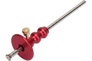 YUMILI Medidor de marcado de ruedas, herramienta de calibre de mortaja de escribano de madera Marcado de ruedas de carpintería Herramientas de marcado de carpintería Rojo
