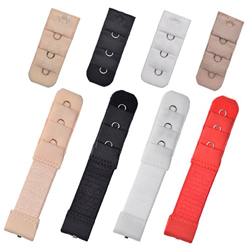 DoHope -  Estensioni reggiseno - Donna multicolore Black White Beige Large