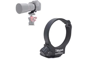 iShoot Stativ-Halterungsring, 68 mm, Ganzmetall-Objektivständer, kompatibel mit Canon EF 100 mm f/2.8L Makro IS USM Objektiv, integrierte Arca-Swiss Schnellwechselplatte, Ersatz für