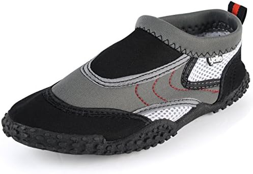 Unisex Aqua Racer Beach Shoes (Black &amp; Grey, UK Size 4)