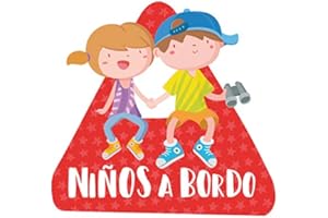 STARSTICK Niños a bordo – Bebé a bordo triángulo para coche - Castellano