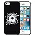 Produktbild WoowCase iPhone SE iPhone 5 5S Hülle, Handyhülle Silikon für [ iPhone SE iPhone 5 5S ] Fußball, der den Wand bricht Handytasche Handy Cover Case Schutzhülle Flexible TPU - Schwarz